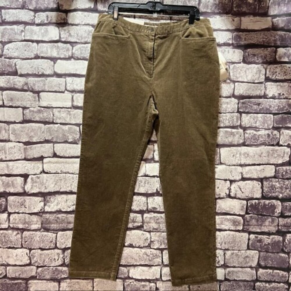 Jones Sport NWT Brown Corduroy Pants Size 16